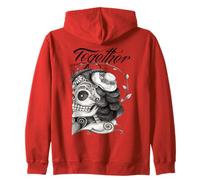 Couple Assorti de crânes pour Toujours Sweat à Capuche