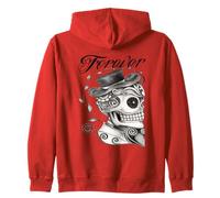 Couple Assorti de crânes pour Toujours Sweat à Capuche