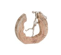 Couple bois naturel h.30cm