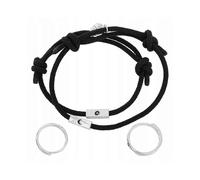 Couple Bracelet Ring Kit Sun Moon 22x0.5cm 4 Pcs