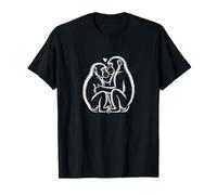 Couple de babouins en Forme de cœur - Amour Mignon de l'Afrique T-Shirt