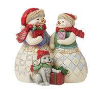 Enesco Couple DE Bonhomme DE Neige avec Chiot