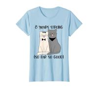 Couple de chat anniversaire de mariage We Still DO Couple 8 ans T-Shirt