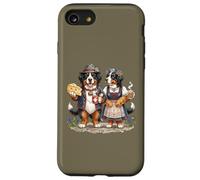 Couple de Chien de Montagne Bernois - Café - Amour Fromage - Drapeau Suisse Coque pour iPhone SE (2020) / 7/8