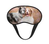 Couple de chiens de berger australiens,Masques de sommeil occultants, cache-yeux couvrants, masques de sommeil anti-lumière
