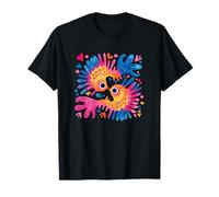 Couple de Coeurs romantiques colorés Koi Fish T-Shirt