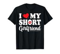 Couple de Filles Courtes GF Girl Boy J'aime ma Petite Amie T-Shirt