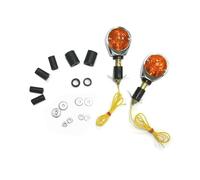 Couple De Flèches De Guidon JMP Halogène Verre Orange Oeil De Bœuf E-MARK