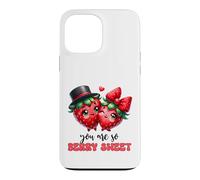Couple de Fraises Kawaii You are So Berry Sweet Coque pour iPhone 13 Pro Max