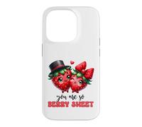 Couple de Fraises Kawaii You are So Berry Sweet Coque pour iPhone 14 Pro