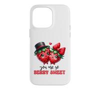 Couple de Fraises Kawaii You are So Berry Sweet Coque pour iPhone 14 Pro Max
