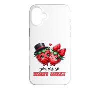 Couple de Fraises Kawaii You are So Berry Sweet Coque pour iPhone 16 Plus