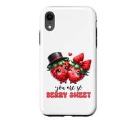 Couple de Fraises Kawaii You are So Berry Sweet Coque pour iPhone XR