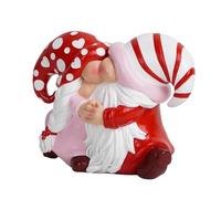 Couple de gnomes de Saint-Valentin en résine - Décoration de figurine d'art mignonne, accent romantique | Décoration de table de mariage pour la saint-valentin, étagère de bureau pour la maison et le