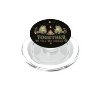Couple de Grenouille Mignon feu de Camp Romantique Ensemble jusqu'à ce Que Nous Croak PopSockets PopGrip pour MagSafe