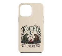 Couple de Grenouilles drôle feu de Camp Ensemble jusqu'à ce Que Nous croakions Coque pour iPhone 13 Pro Max