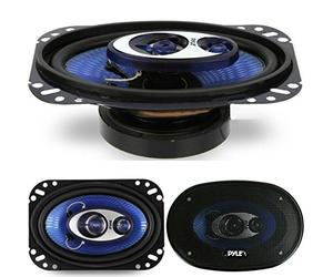 Couple DE Haut-Parleur OU DIFFUSANTS OVALES 4" X 6" 10 CM X 15 CM PYLE PL463BL Bleus 240 Watt RMS 480 Watt Max À 3 Rues TRIASSIALE pour DONNÉES PORTIÈRES IL EST GUICHET Auto