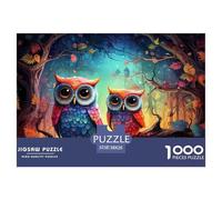 Couple de Hibou coloré_1 Pièces en Carton Solides Idéal pour Entraîner La Pensée Logique, La Mémoire Et La Concentration Pendant Le Temps Libre 38x26cm/1000pcs