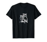 Couple de hiboux en Forme de cœur avec cœur - Amour d'oiseau T-Shirt