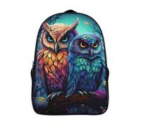 couple de hiboux voyage sac à dos élégant cool sac scolaire de voyage 2 compartiment pour adolescent et adulte succursales sac à dos imprimé en 3d-16,Unisexe pour l'école les voyages les affaires