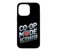 Couple de Joueurs Assortis Mode coopératif rétro activé Coque pour iPhone 14 Pro Max