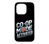 Couple de Joueurs Assortis Mode coopératif rétro activé Coque pour iPhone 15 Pro