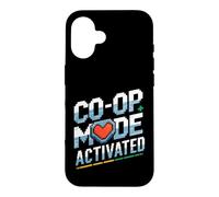 Couple de Joueurs Assortis Mode coopératif rétro activé Coque pour iPhone 16