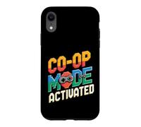 Couple de Joueurs Assortis Mode coopératif rétro activé Coque pour iPhone XR