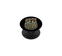 Couple de Joueurs de Golf Amusants à la Recherche de disques perdus PopSockets PopGrip Adhésif