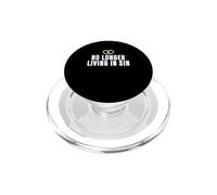 Couple de Mariage Amusant Qui ne VIT Plus dans Le péché PopSockets PopGrip pour MagSafe