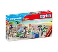Playmobil 71367 Couple de mariés et Appareil Photo, pour capturer Les Moments de la fête de Mariage en Photos, avec des Accessoires de l'univers City Life Promo Pack pour Enfants dès 4 Ans