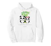 Couple de Pandas Chinois avec Message inspirant pour Les Meilleurs Amis Sweat à Capuche