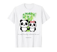Couple de Pandas Chinois avec Message inspirant pour Les Meilleurs Amis T-Shirt