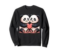 Couple de Pandas - Illustration Douce Sweatshirt