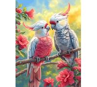Couple de perroquets avec des Roses Puzzles 500 Pièces pour Adultes Educa Jeu De Réflexion Difficile Qualité Supérieure Relaxation Décoration Murale Cadeau 500 PCS