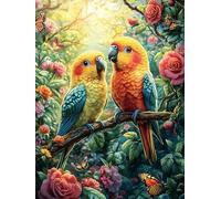 Couple de perroquets dans la forêt Tropicale Puzzles 500 Pièces pour Adultes Educa Vision Décoration Intérieure Artistique Challenge Difficile Relaxation Famille 500 PCS