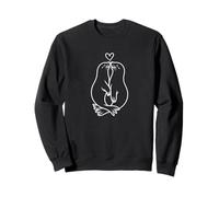 Couple de phoques câlins en Forme de cœur - Adorable Animal Marin Amour Sweatshirt