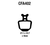 COUPLE DE PLAQUES EBC MTB CFA402HH