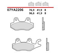 Couple De Plaquettes De Frein Avant Brembo Pour Suzuki Lt-A F Quadmaster 500 00