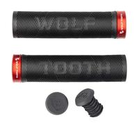 Couple De Poignées Echo Lock-On Noir/Rouge 484042015 Wolftooth Vélo MTB