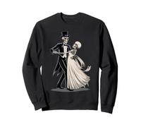 Couple de Squelette Amoureux de la Danse Sweatshirt