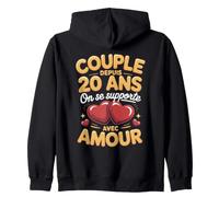 Couple Depuis 20 Ans on Se Supporte avec Amour Sweat à Capuche
