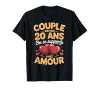 Couple Depuis 20 Ans on Se Supporte avec Amour T-Shirt