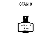 Ebc Mtb Cfa619hh Magura Mt Series 2/4/6/8 2012 Wet Riding Disc Brake Pads Doré Silver