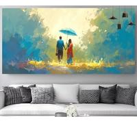 Couple Diamond Painting Amour Diamond Painting Enfant Broderie Kit Complet,5D Peinture Diamant Point de Croix Cristal Artisanat,DIY Tableau Strass Diamant Canevas Débutant Kit,Decor 40x80cm M-Y640