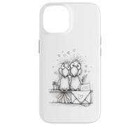 Couple d'oiseaux Mignons romantiques pour la Saint-Valentin Coque pour iPhone 14