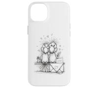 Couple d'oiseaux Mignons romantiques pour la Saint-Valentin Coque pour iPhone 14 Plus