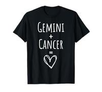Couple Gémeaux et Cancer Signe du zodiaque assorti T-Shirt