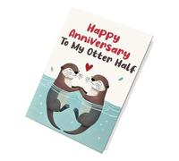 Couple Greeting Card - DIY Funny Romantic Elegant Greeting Envelope, Handmade Celebration Card, Love Message, Stylish aniversary Cards, Creative Congratulations Note For Men Women Adults Lover