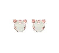 Couple Hetian Jade South Red Agate Stud Earrings Flat Back For Women Girls Lady, 0.99*1.06cm, Standard, Standard